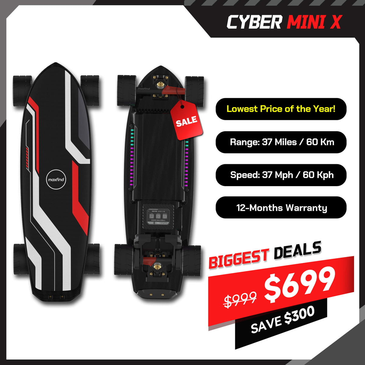 fastest long range mini electric skateboard