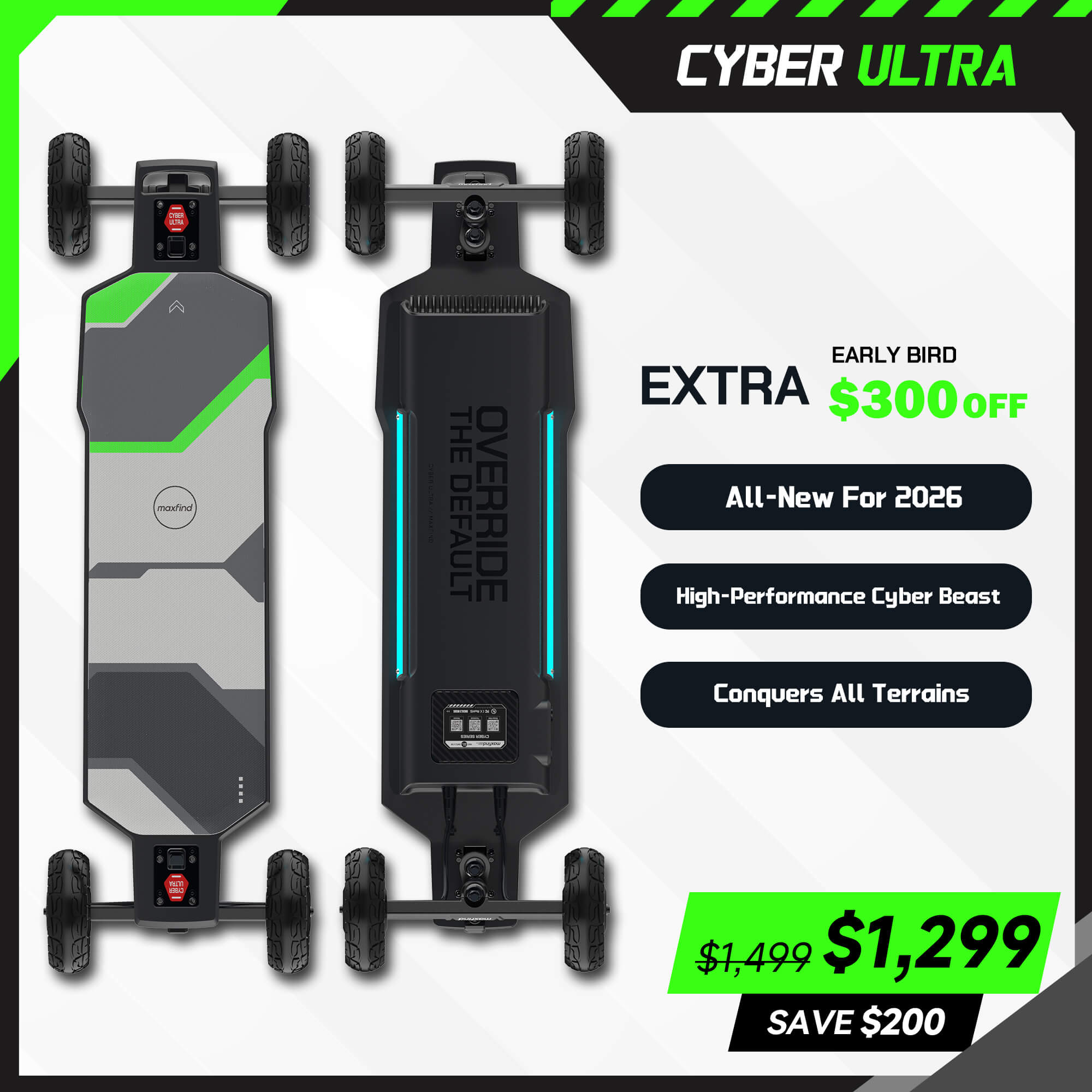 all terrain electric skateboard