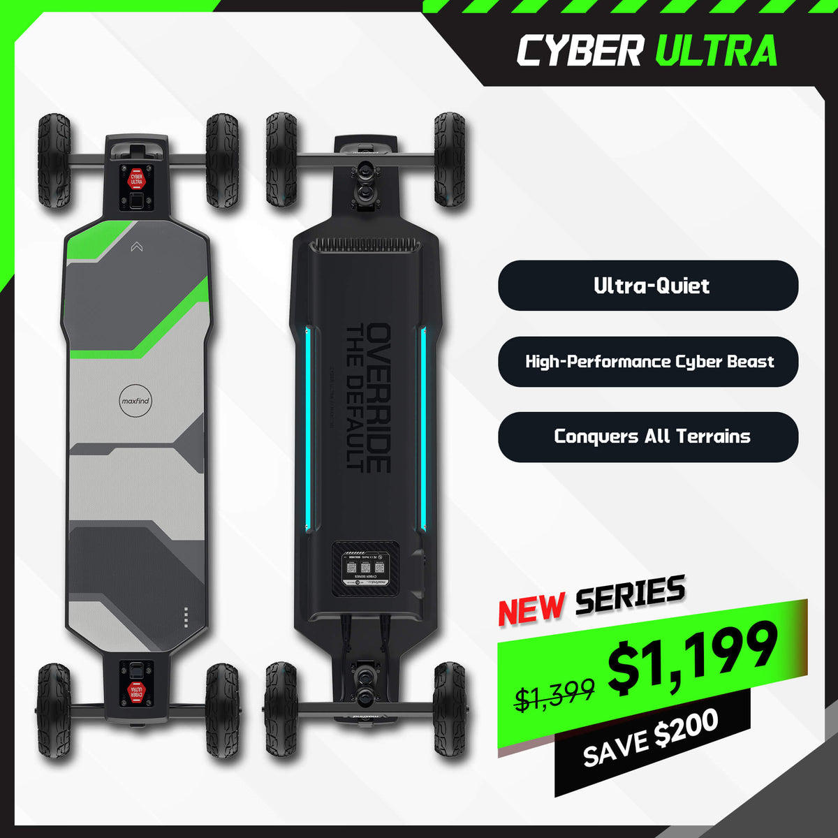all terrain electric skateboard