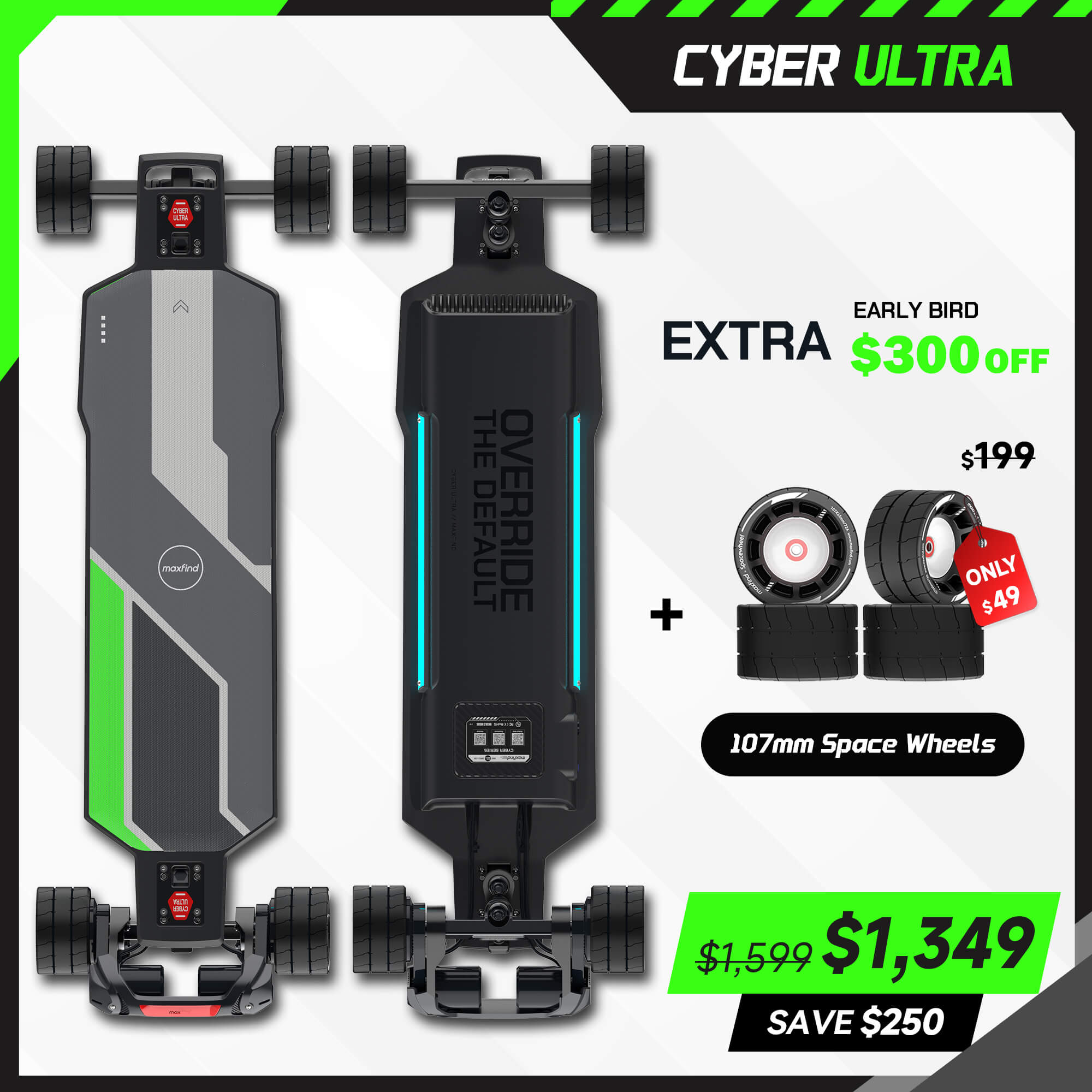 all terrain electric skateboard