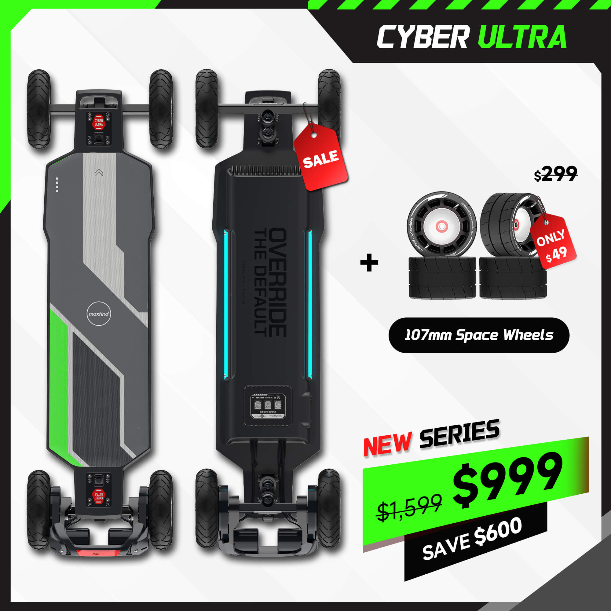 off road electric skateboard