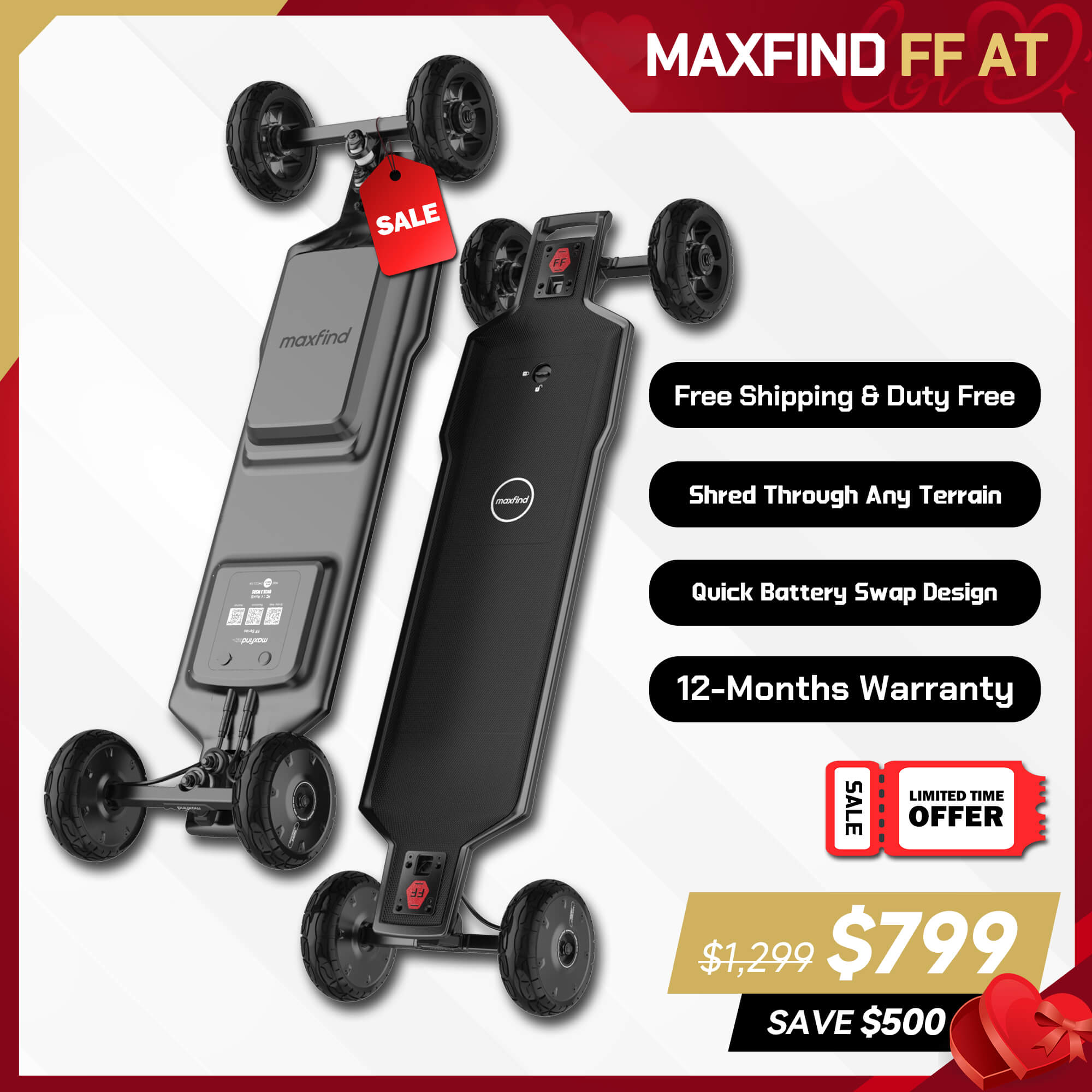 off road electric skateboard