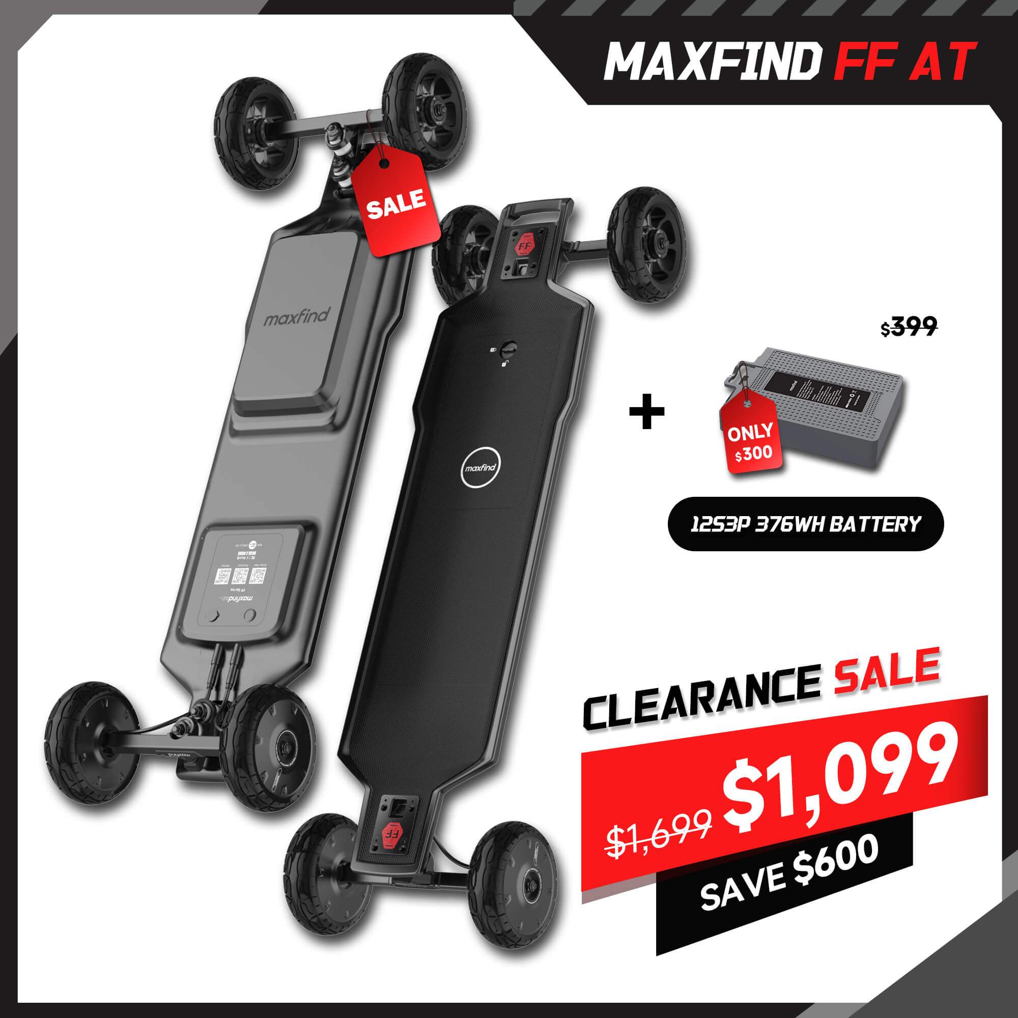 long range off road electric skateboard