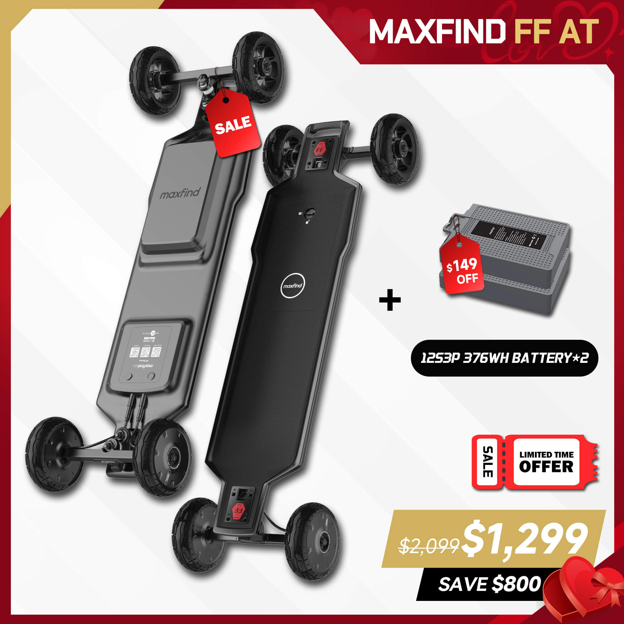 long range off road electric skateboard