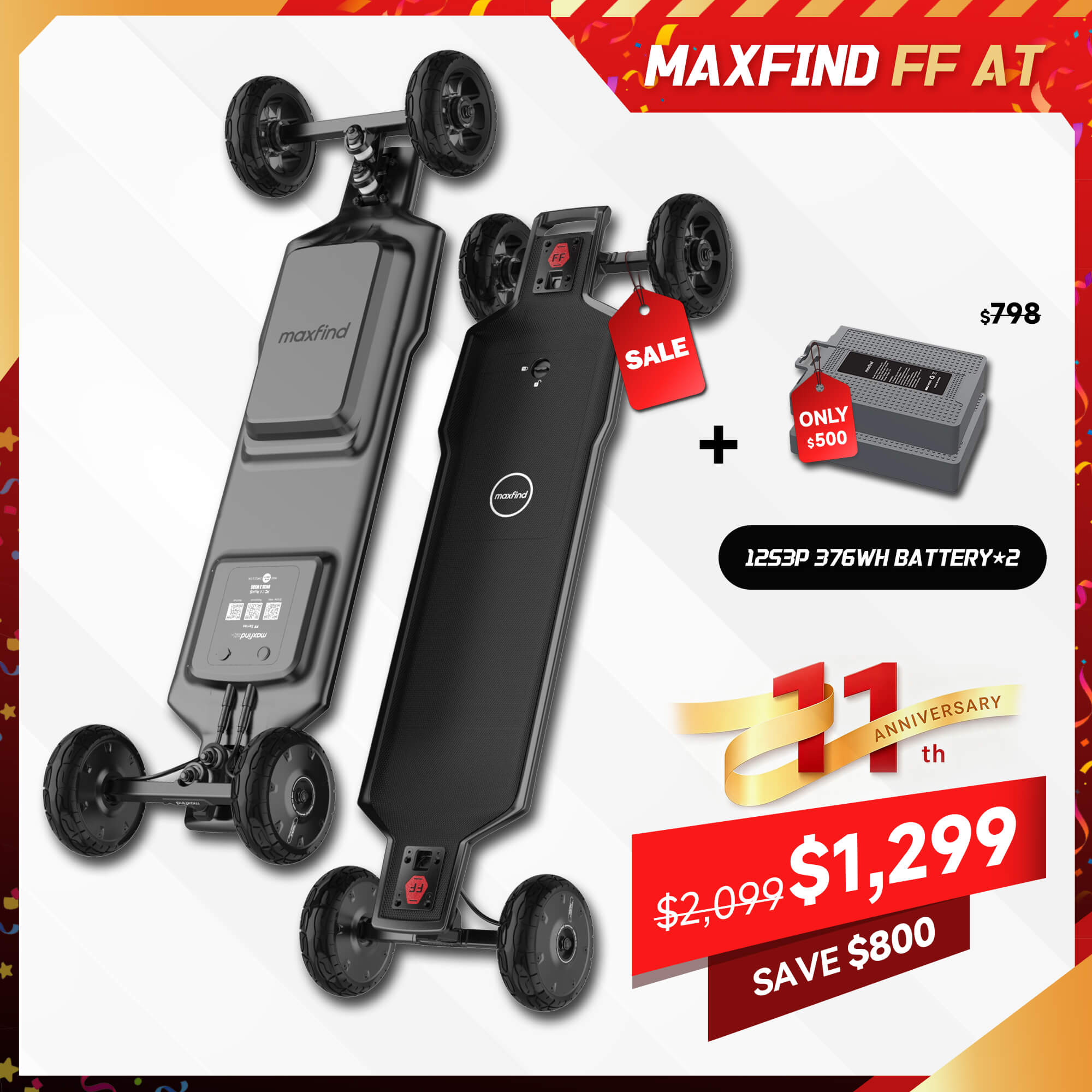 long range off road electric skateboard