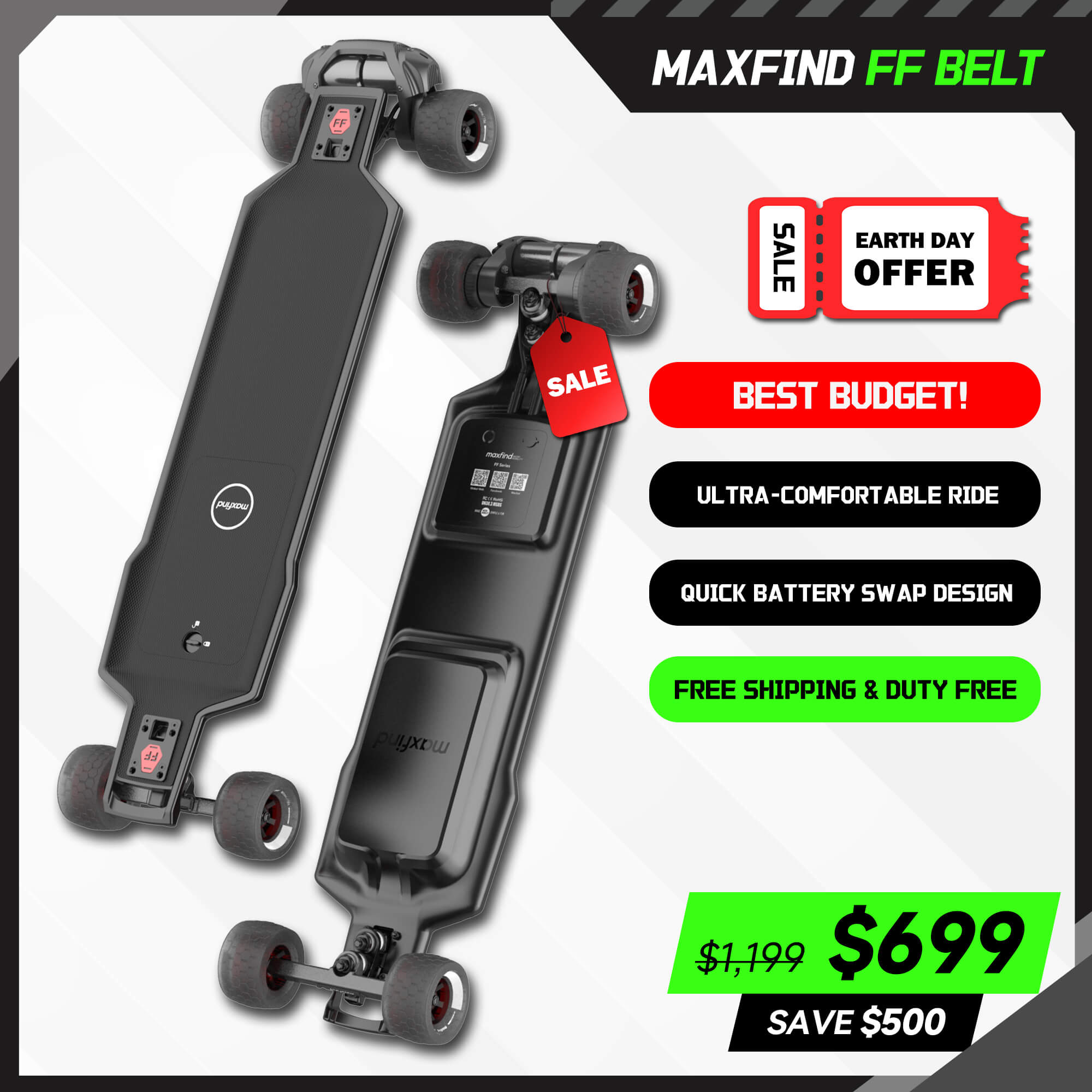 electric skateboard with remote