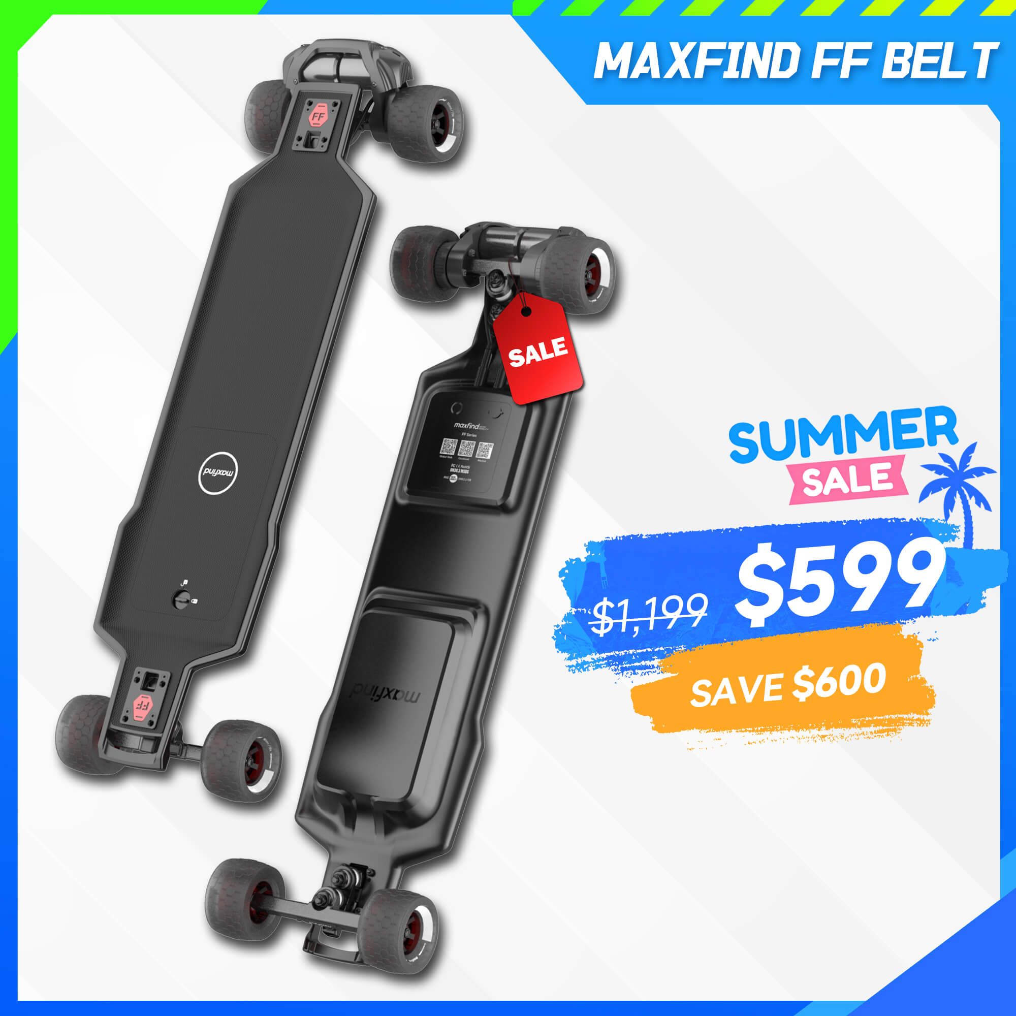 electric skateboard with remote