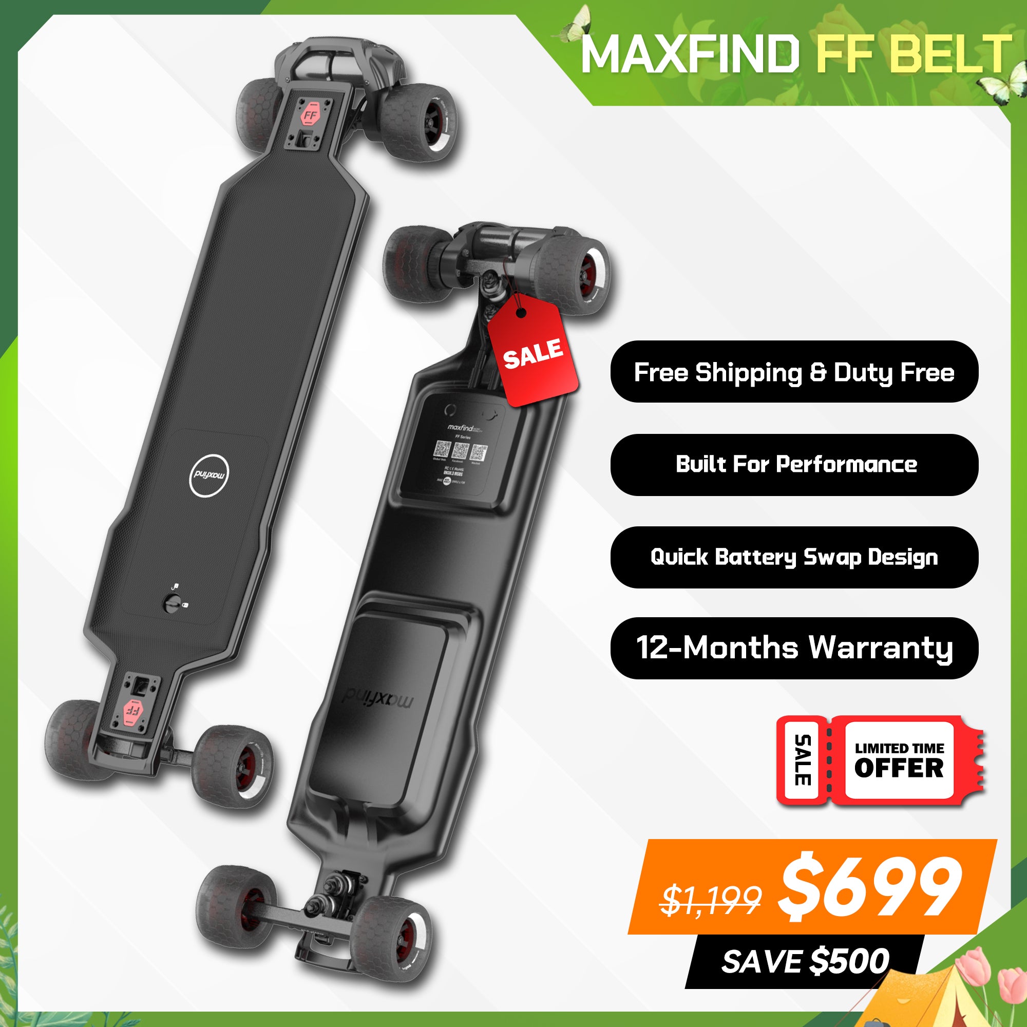 electric skateboard with remote