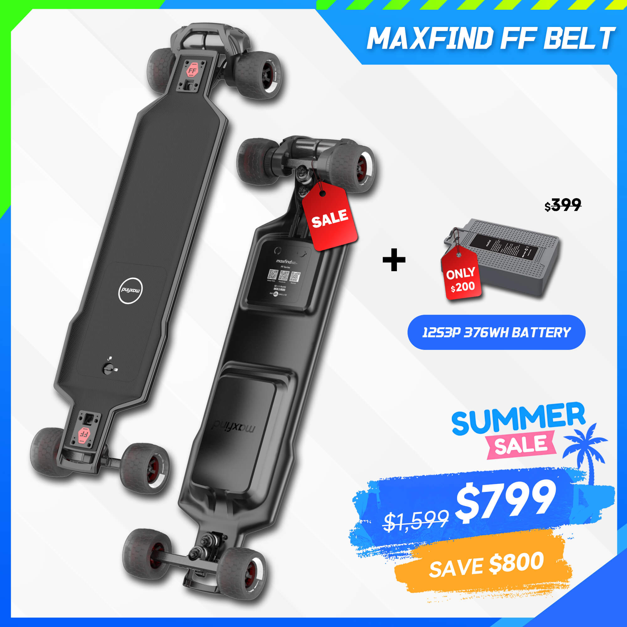 electric skateboard with remote