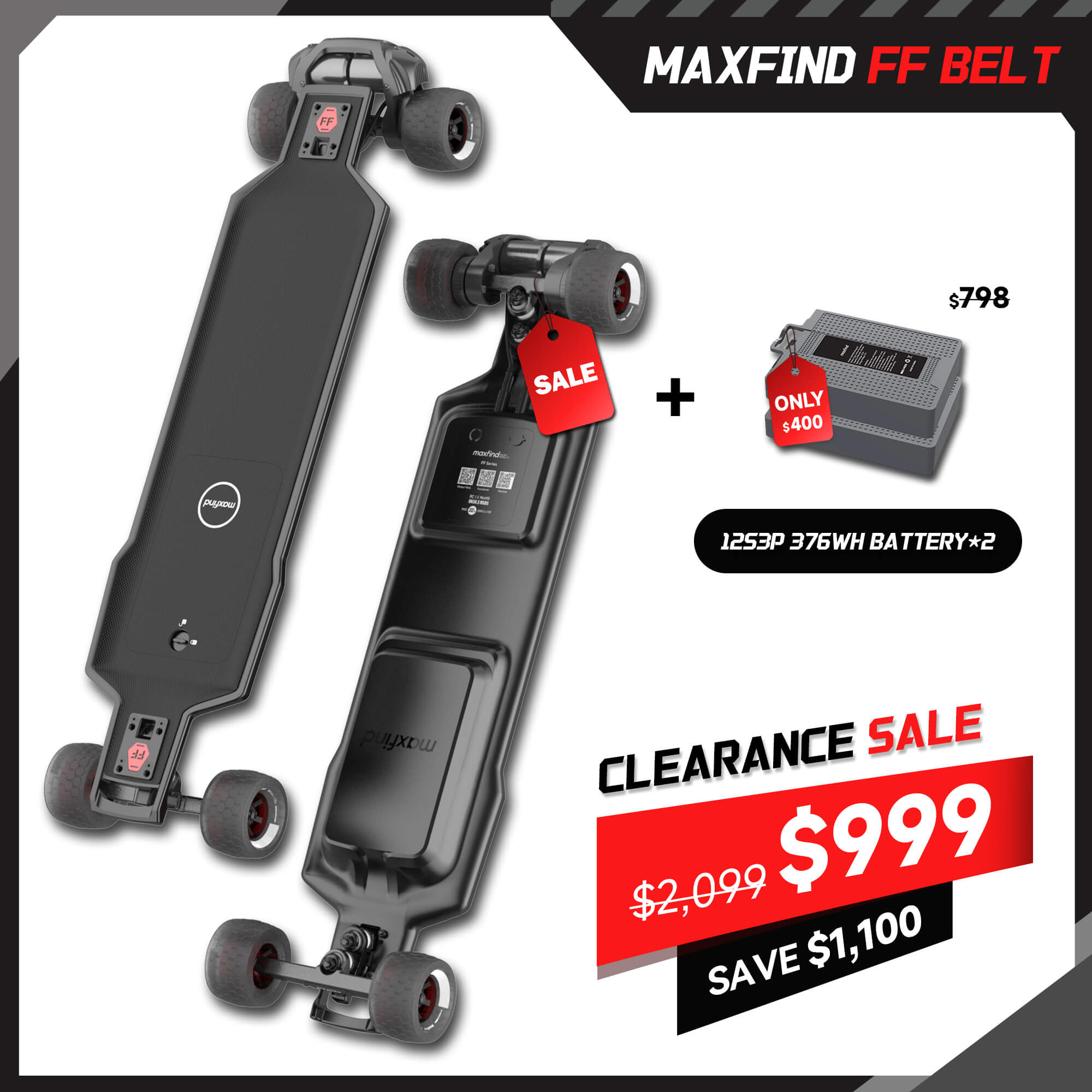electric skateboard with remote