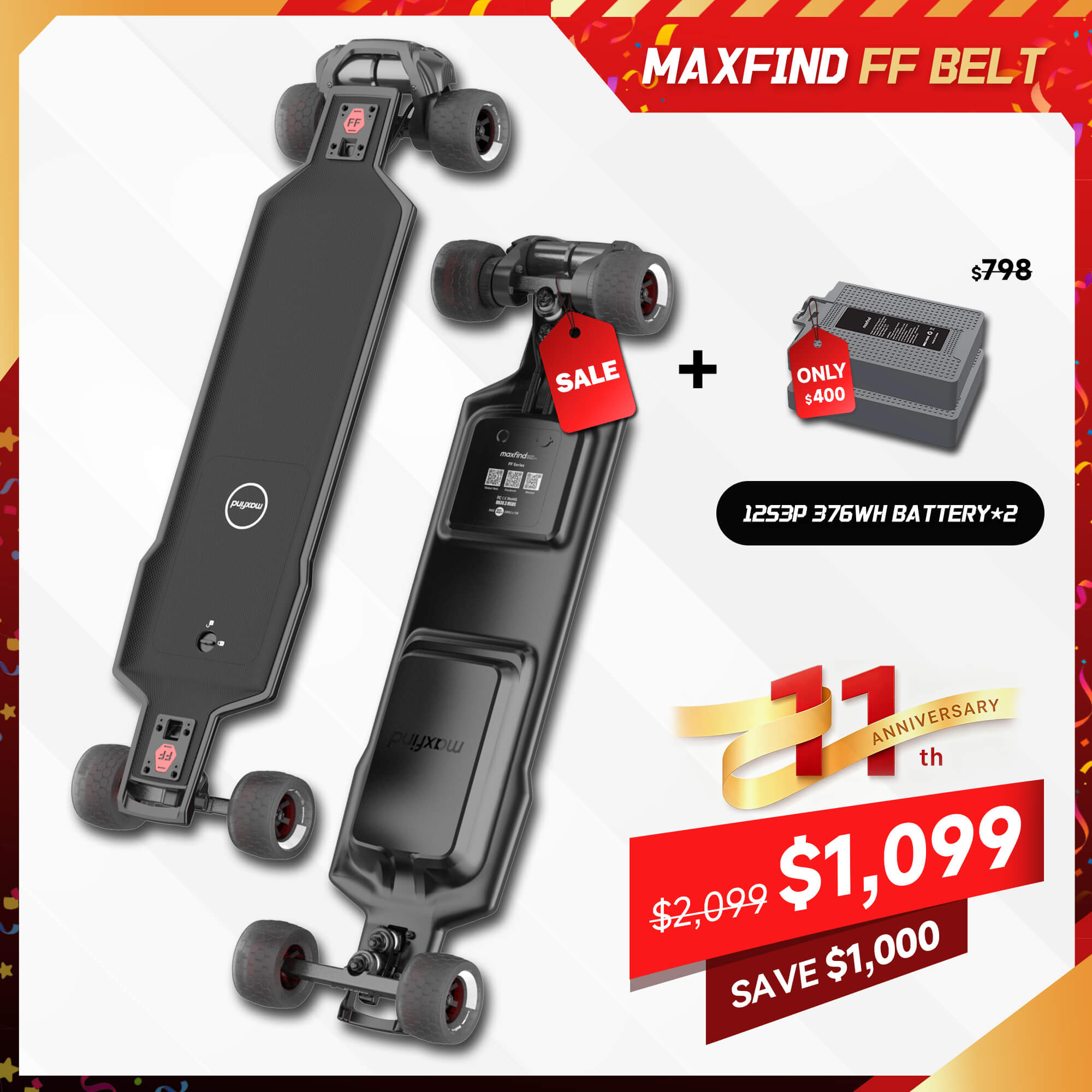 electric skateboard with remote