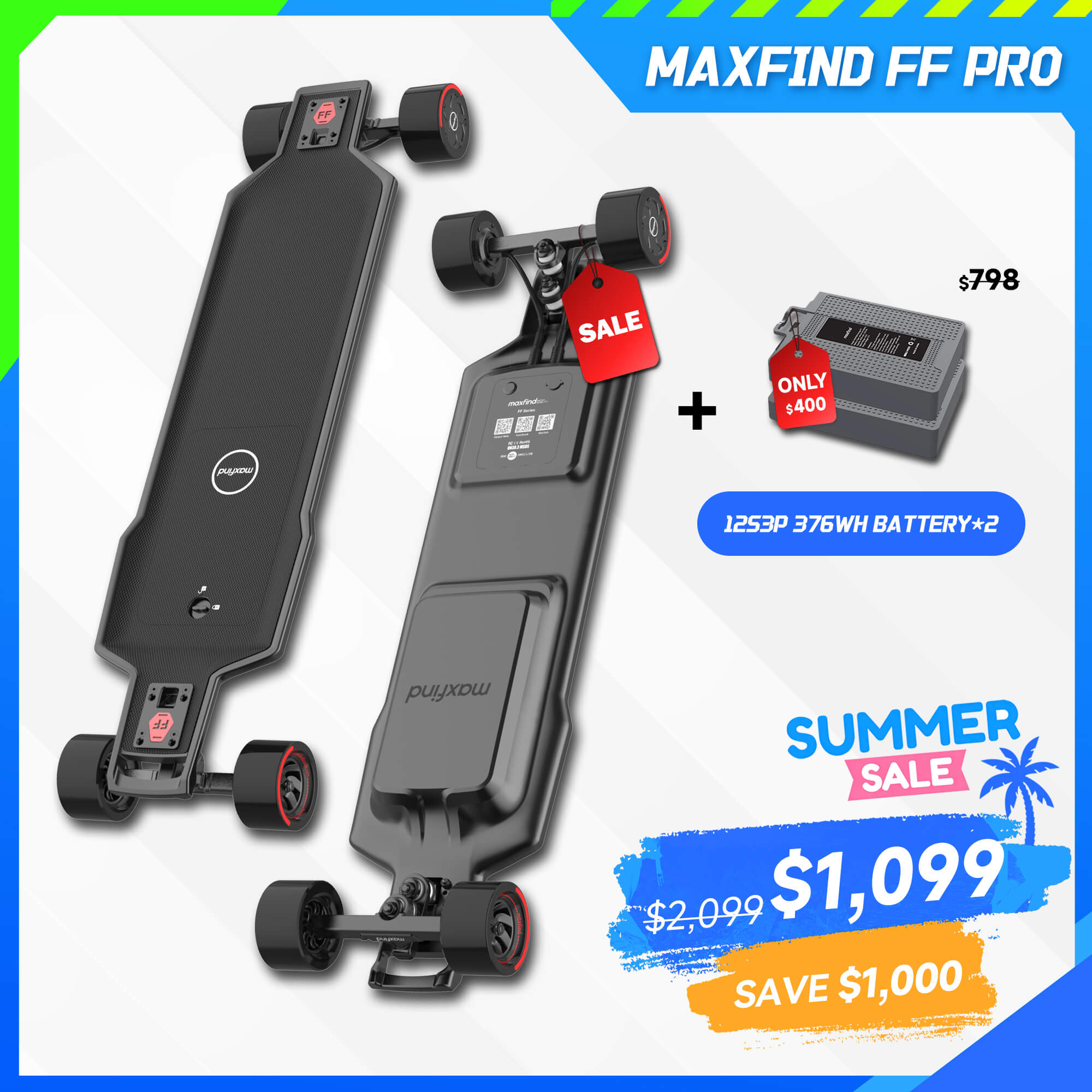 long range electric longboard