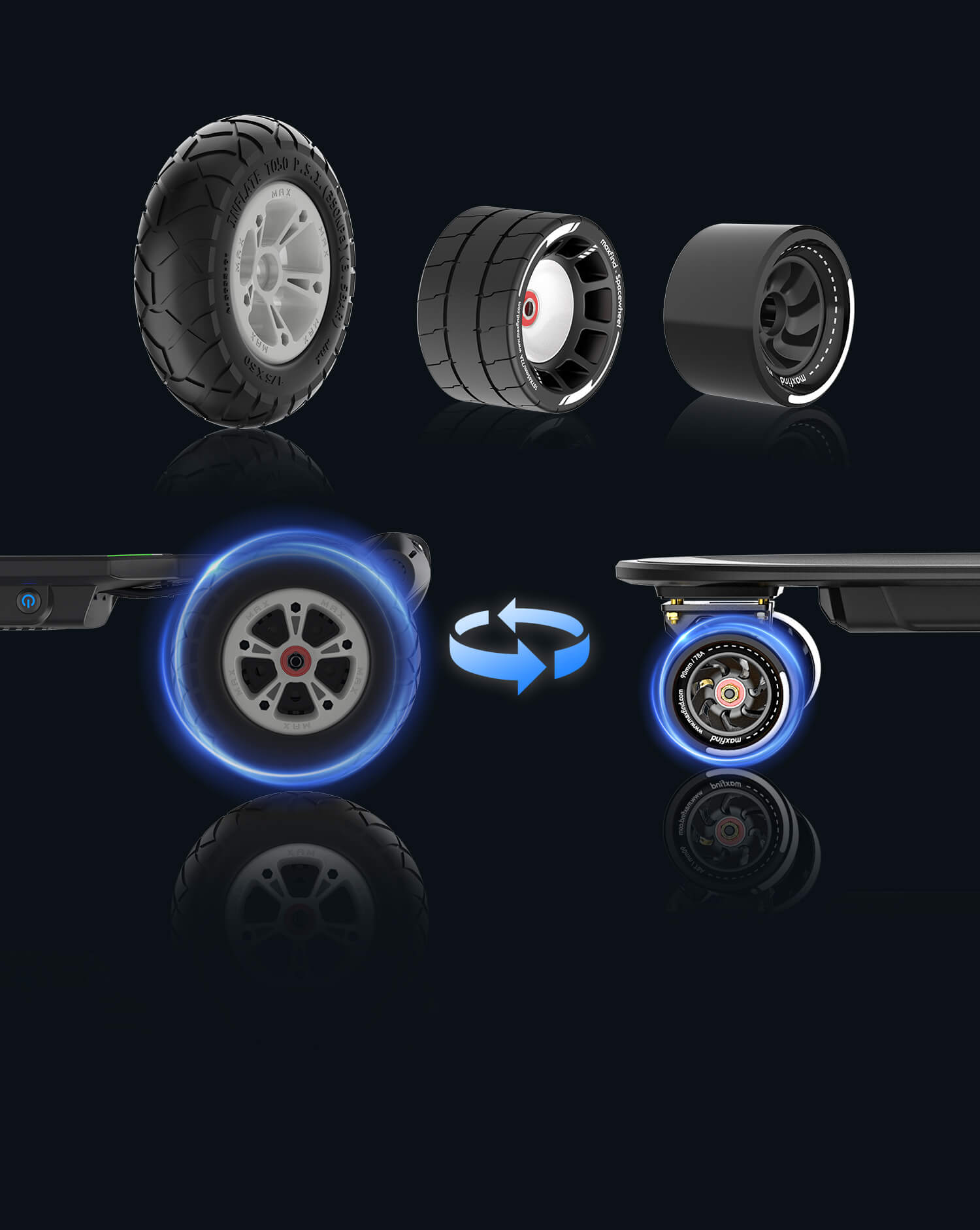 all terrain electric skateboard wheels