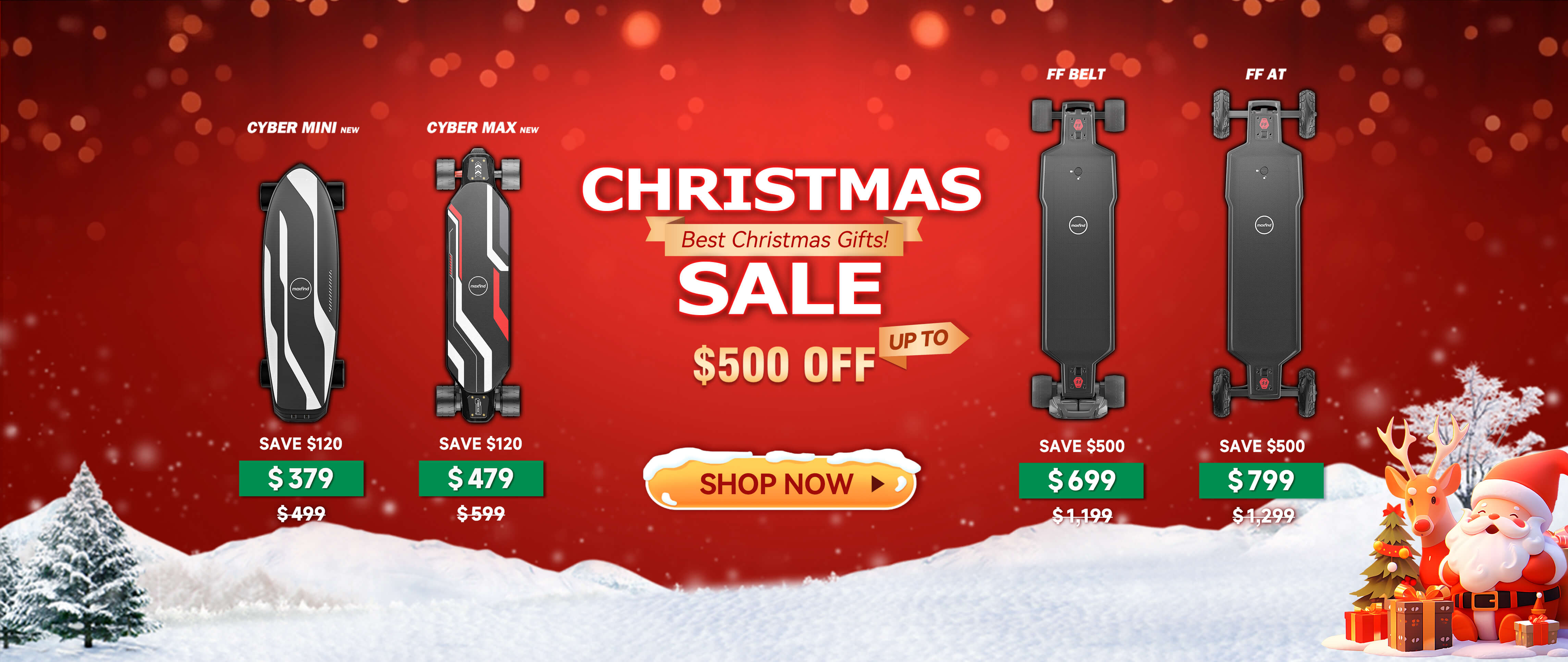 electric skateboards christmas sale