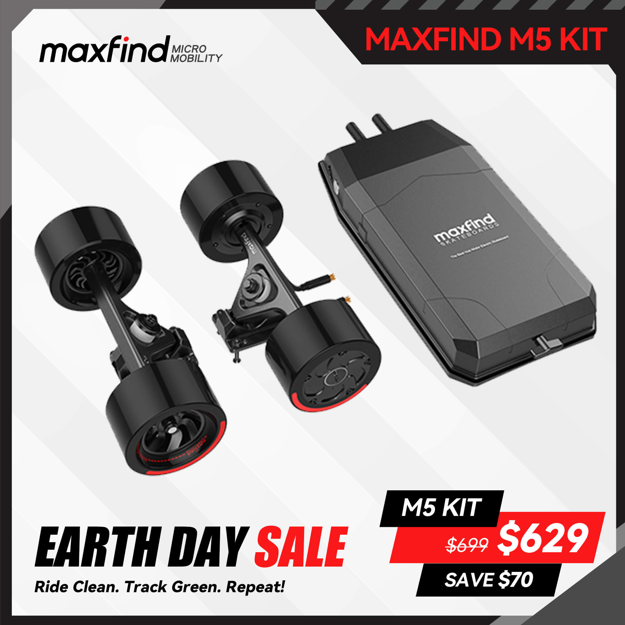 electric skateboard kit earth day sale