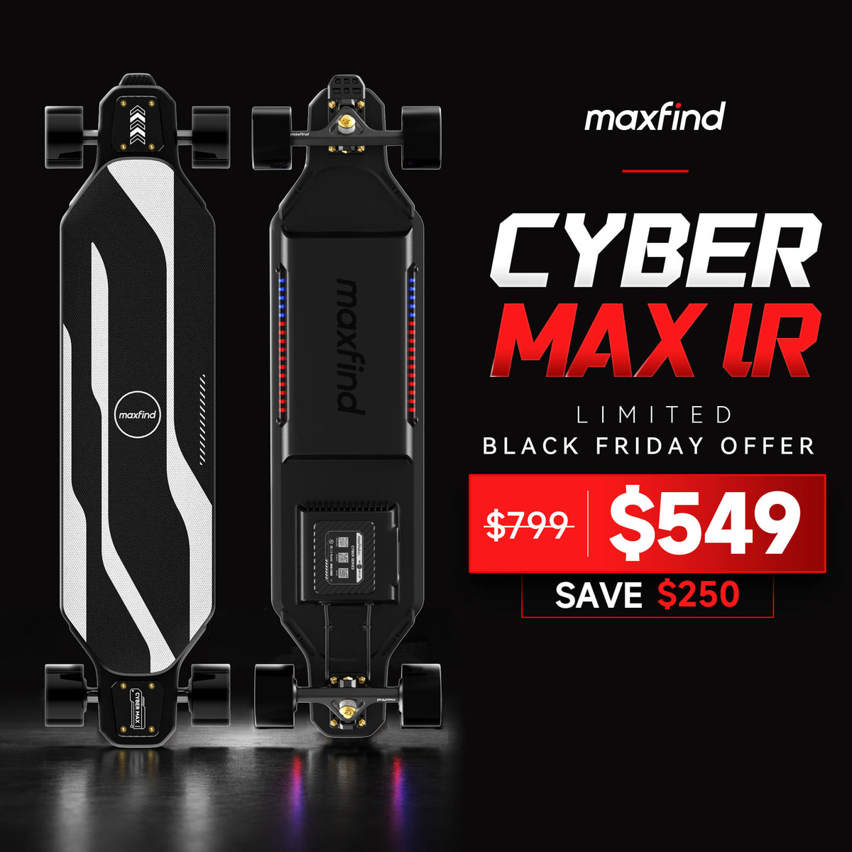 long range electric skateboard